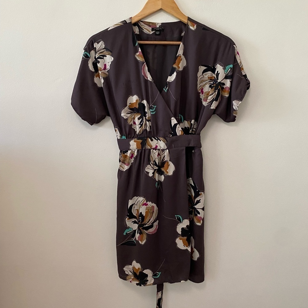 Ann Taylor Wrap Floral Dress
